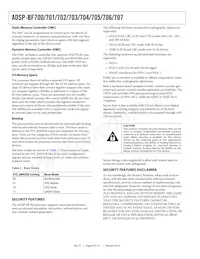 ADSP-BF705BBCZ-4 Datasheet Pagina 8