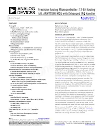 ADUC7023BCPZ62I-RL Datasheet Cover