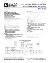 ADUCM4050BCPZ-R7 Datasheet Copertura