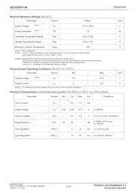 BD3650FP-ME2 Datasheet Page 2