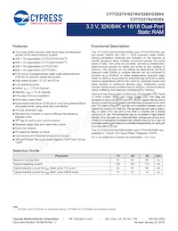 CY7C028V-20AI Datasheet Cover