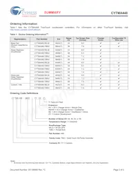 CYTMA448-70BUI58AET Datasheet Page 2