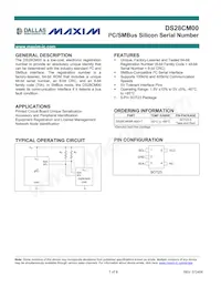 DS28CM00R-A00+U Datenblatt Cover