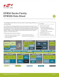 EFM32G232F64-QFP64 Datenblatt Cover