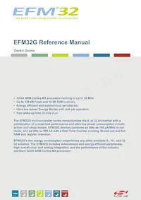 EFM32G30F128-QFN64T Datasheet Copertura
