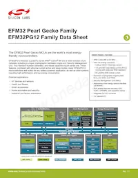EFM32PG12B500F1024IM48-BR Datasheet Cover