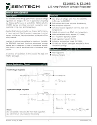 EZ1086CT-3.3T Datasheet Cover