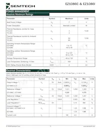 EZ1086CT-3.3T Datasheet Page 2