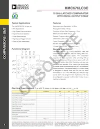 HMC676LC3CTR-R5 Datasheet Cover