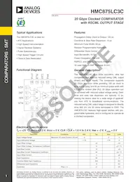 HMC875LC3CTR-R5 Datenblatt Cover
