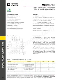 HMC976LP3ETR Datasheet Cover