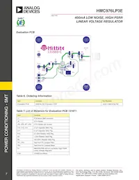 HMC976LP3ETR Datasheet Page 7