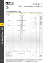 HMCAD1041-40 Datasheet Page 3