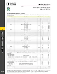 HMCAD1050-80 Datasheet Page 3