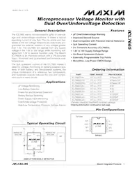 ICL7665CPA Datasheet Cover