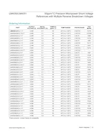 LM4050BEM3-3.0/V+T Datasheet Page 12
