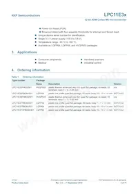 LPC11E37FHI33/501E Datasheet Page 3