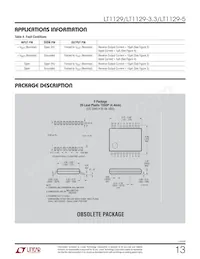 LT1129MPST-3.3 Datasheet Pagina 13