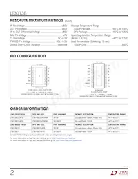 LT3013BEDE Datasheet Page 2