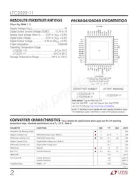 LTC2222IUK-11 Datasheet Page 2