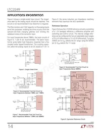 LTC2249IUH Datasheet Pagina 14