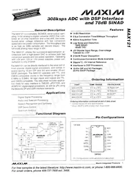 MAX121C/D Datasheet Cover