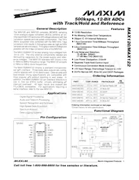 MAX122BC/D Datasheet Cover