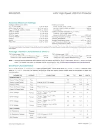 MAX22505GTG+T Datasheet Page 2