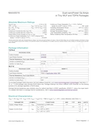 MAX40018ANA+ Datasheet Page 2