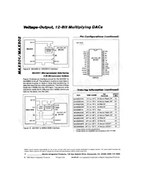 MAX502BCWG+T Datasheet Page 12