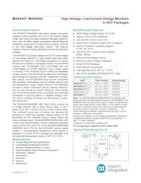 MAX6457UKD0A+TG24 Datasheet Cover