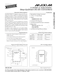 MAX710C/D Datenblatt Cover