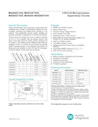 MAX802TESA+ Datasheet Cover