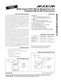 MAX8515EZK+ Datenblatt Cover