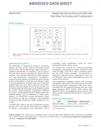 MAXQ1851-BNS+ Datasheet Page 2
