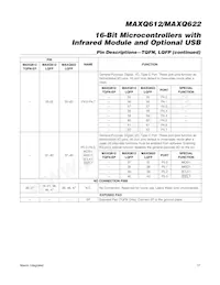 MAXQ612J-UEI+ 데이터 시트 페이지 17