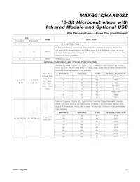 MAXQ612J-UEI+ Datasheet Page 19