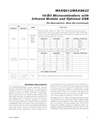 MAXQ612J-UEI+ Datasheet Page 21