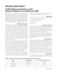 MAXQ612J-UEI+ 데이터 시트 페이지 22