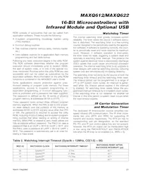 MAXQ612J-UEI+ Datasheet Page 23