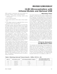 MAXQ612J-UEI+ 데이터 시트 페이지 23