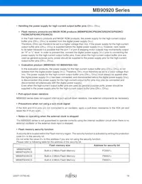 MB90922NCSPMC-GS-274E1 데이터 시트 페이지 20