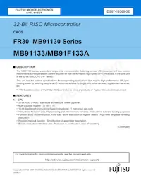 MB91133PMC-G-124K5E1 데이터 시트 페이지 2