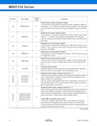 MB91133PMC-G-124K5E1 Datasheet Pagina 13