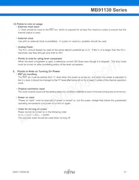 MB91133PMC-G-124K5E1 Datasheet Pagina 22