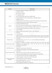 MB96F356RWBPMC1-GSE2 Datasheet Pagina 3