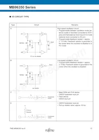 MB96F356RWBPMC1-GSE2 Datenblatt Seite 13