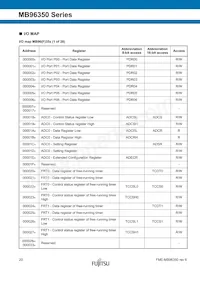 MB96F356RWBPMC1-GSE2 Datenblatt Seite 20