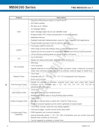 MB96F395RWAPMC-GSE2 Datasheet Page 4