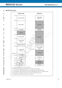 MB96F395RWAPMC-GSE2 Datasheet Pagina 23